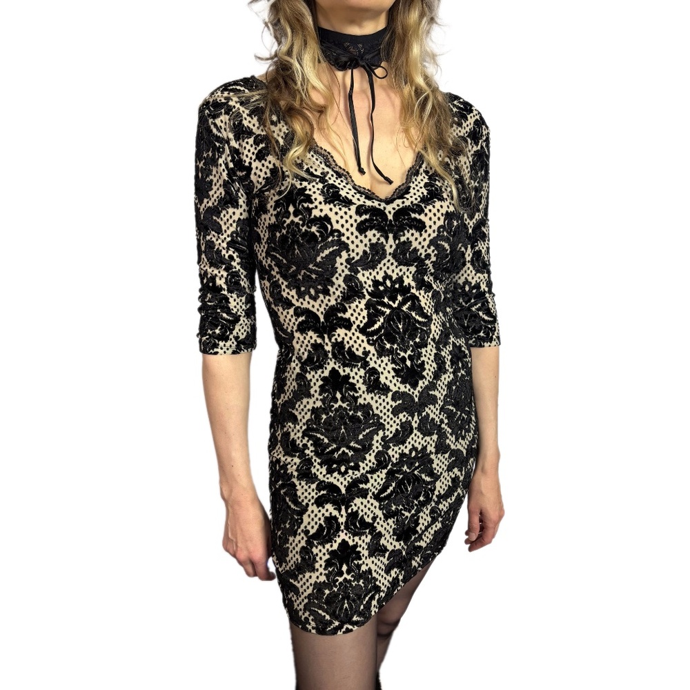 Free People “Fair Maiden” Burnout Mini Dress - Medium